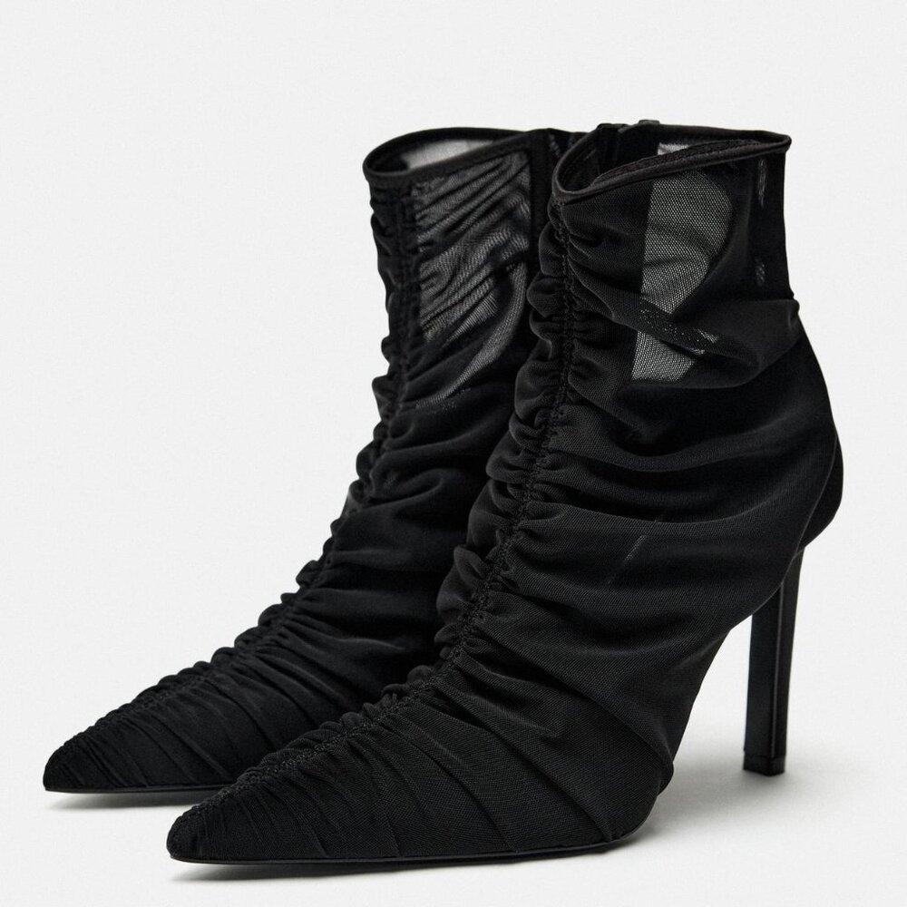 Zara Mesh Bootie